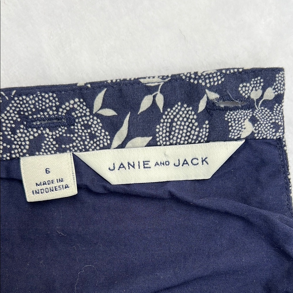 Janie and Jack‎ Blue and White Floral Jumpsuit - Picture 3 of 4